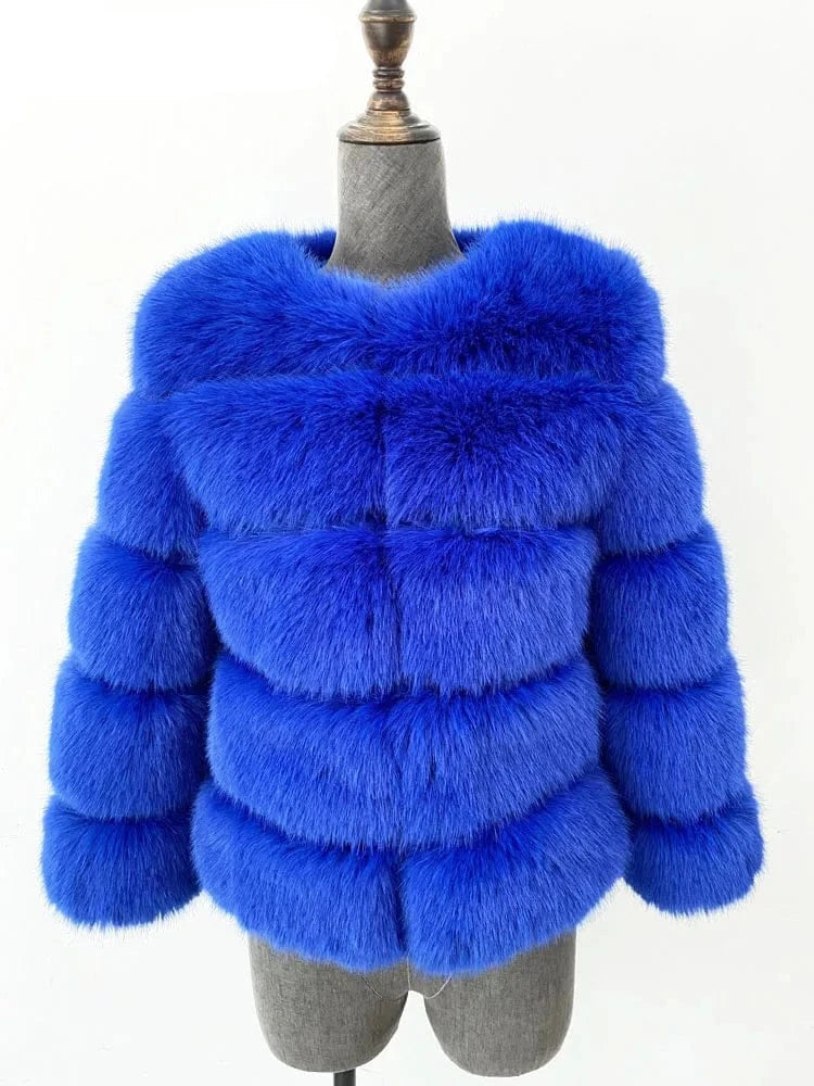 ZADORIN S-5XL Mink Coats Autumn Winter Fluffy Black Faux Fur Coat Women Elegant Thick Warm Faux Fur Jackets For Women 2024 Tops